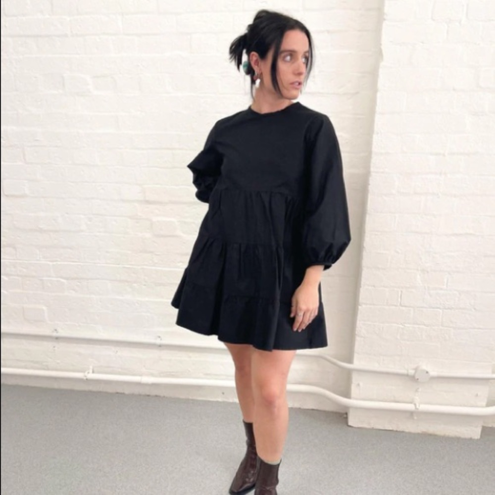 Black babydoll dress
